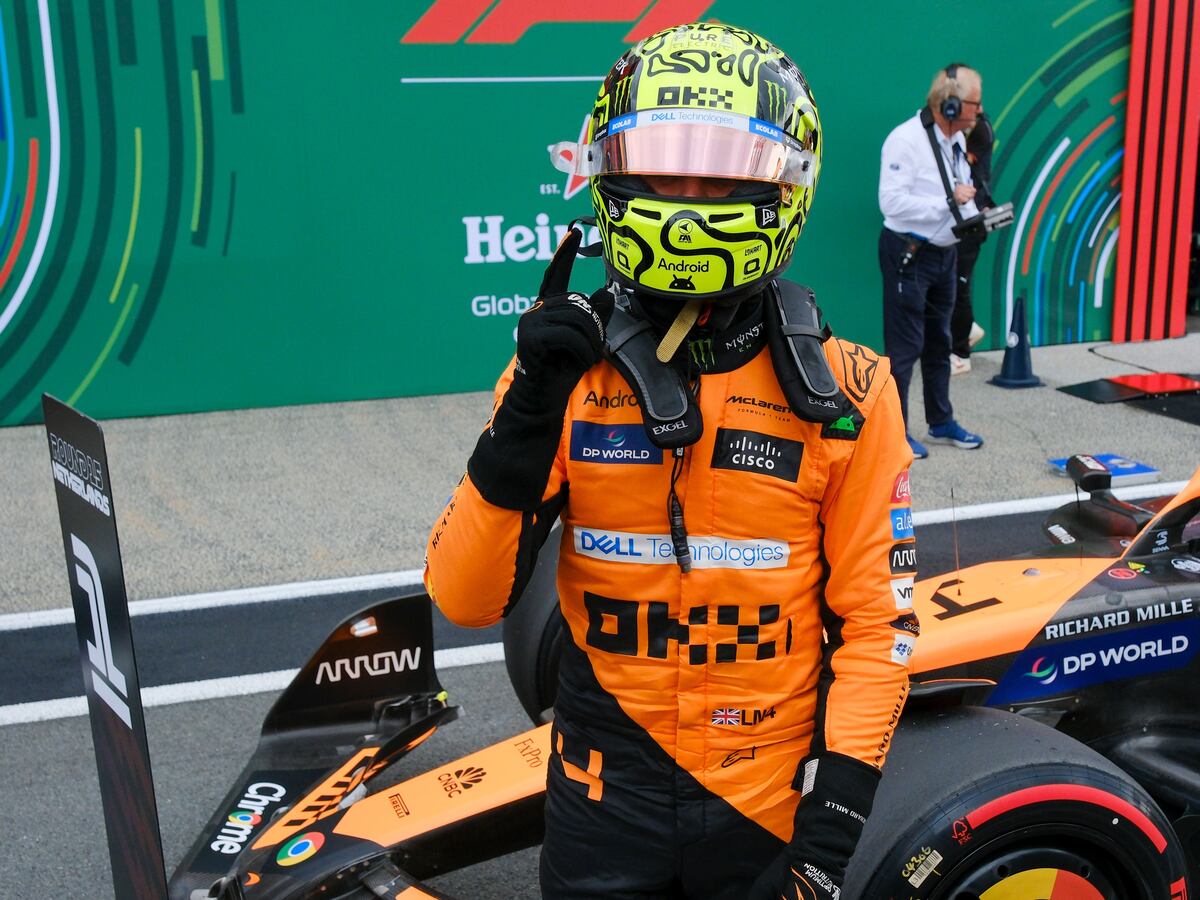 Lando Norris pips Max Verstappen to take pole position for Dutch Grand Prix