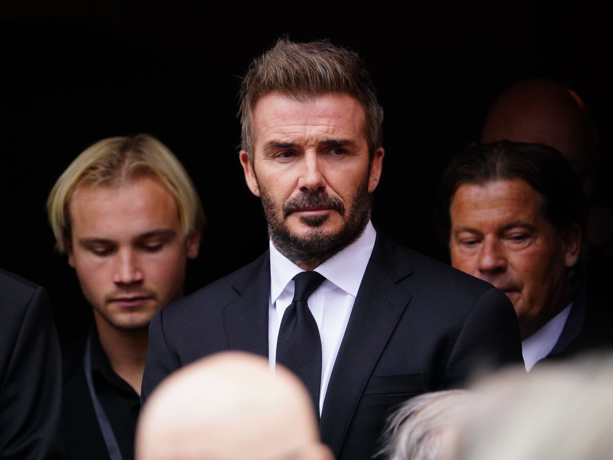 David Beckham among mourners at Sven-Goran Eriksson’s funeral in Sweden