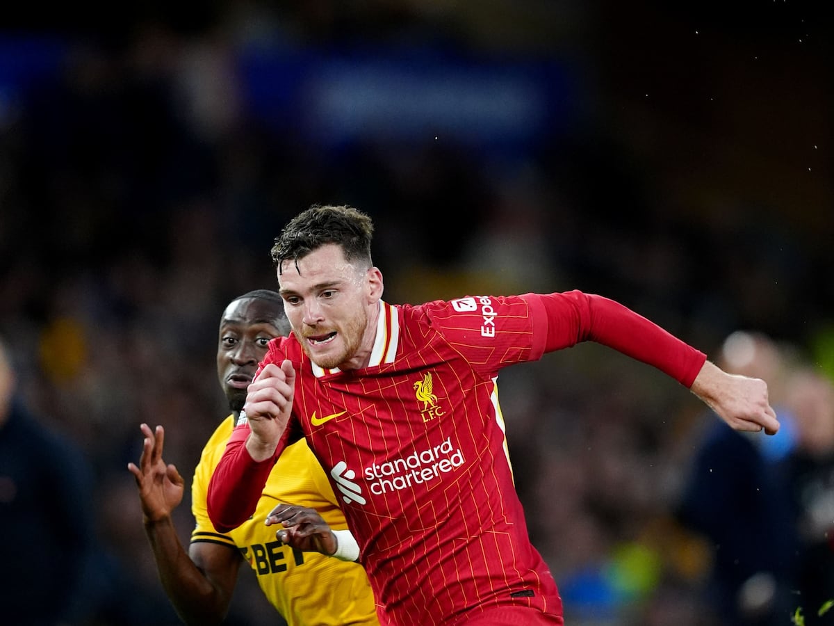 Arne Slot expects Liverpool’s Andrew Robertson to be back in training on Monday