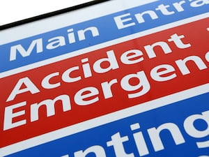 An Accident and Emergency sign outside a hospital