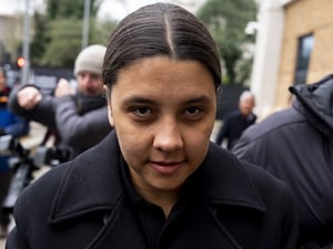 Chelsea and Australia striker Sam Kerr arrives at Kingston Crown Court (Jordan Pettitt/PA)