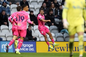 Grant celebrates his opener for West Brom (Photo by Adam Fradgley/West Bromwich Albion FC via Getty Images)