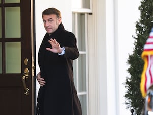 French President Emmanuel Macron at the White House