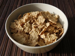 A bowl of cornflakes