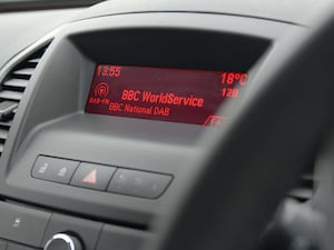 BBC World Service on a car radio