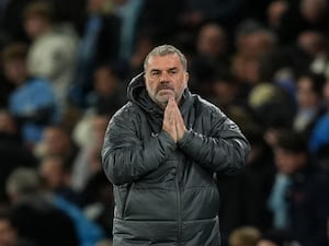 Ange Postecoglou on the touchline