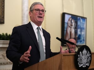 Prime Minister Sir Keir Starmer speaks during a reception to celebrate Chanukah at 10 Downing Street, London, on December 18