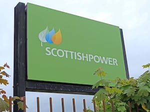 A ScottishPower sign outside the company's offices