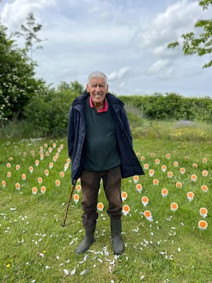 George, Ann's Dad, at a previous Celebrate Lives Lived garden