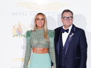 Amanda Holden and Alan Carr arrive for the Royal Variety Performance at the Royal Albert Hall in London