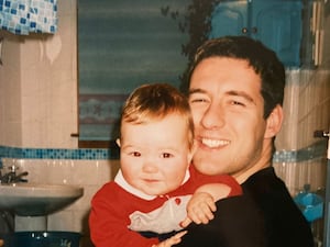 Handout photo of Alistair Wilson with his son