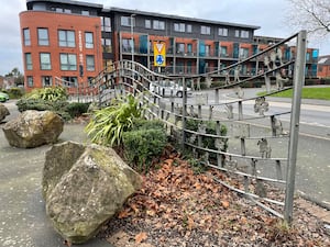 Bentley Wave sculpture on Queen Elizabeth Avenue Walsall Council Planet Art Commissions