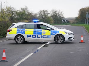 A police car in Lincolnshire