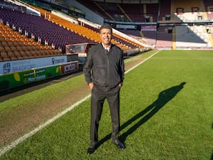 Chris Kamara on the Bradford City pitch