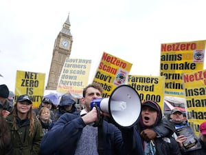 Farmers protest in central London over the changes to inheritance tax