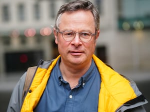 Celebrity chef Hugh Fearnley-Whittingstall outside BBC Broadcasting House