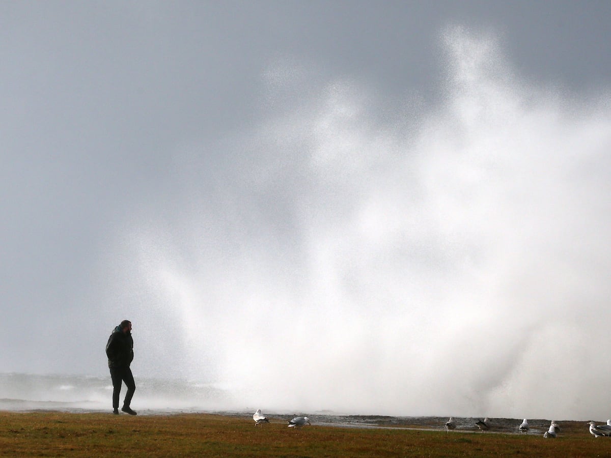 Travel disruption as Storm Darragh lashes Scotland with wind and rain