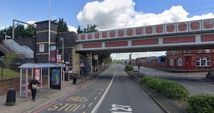 The area around Aston Station has been closed off by police. Photo: Google Street Map