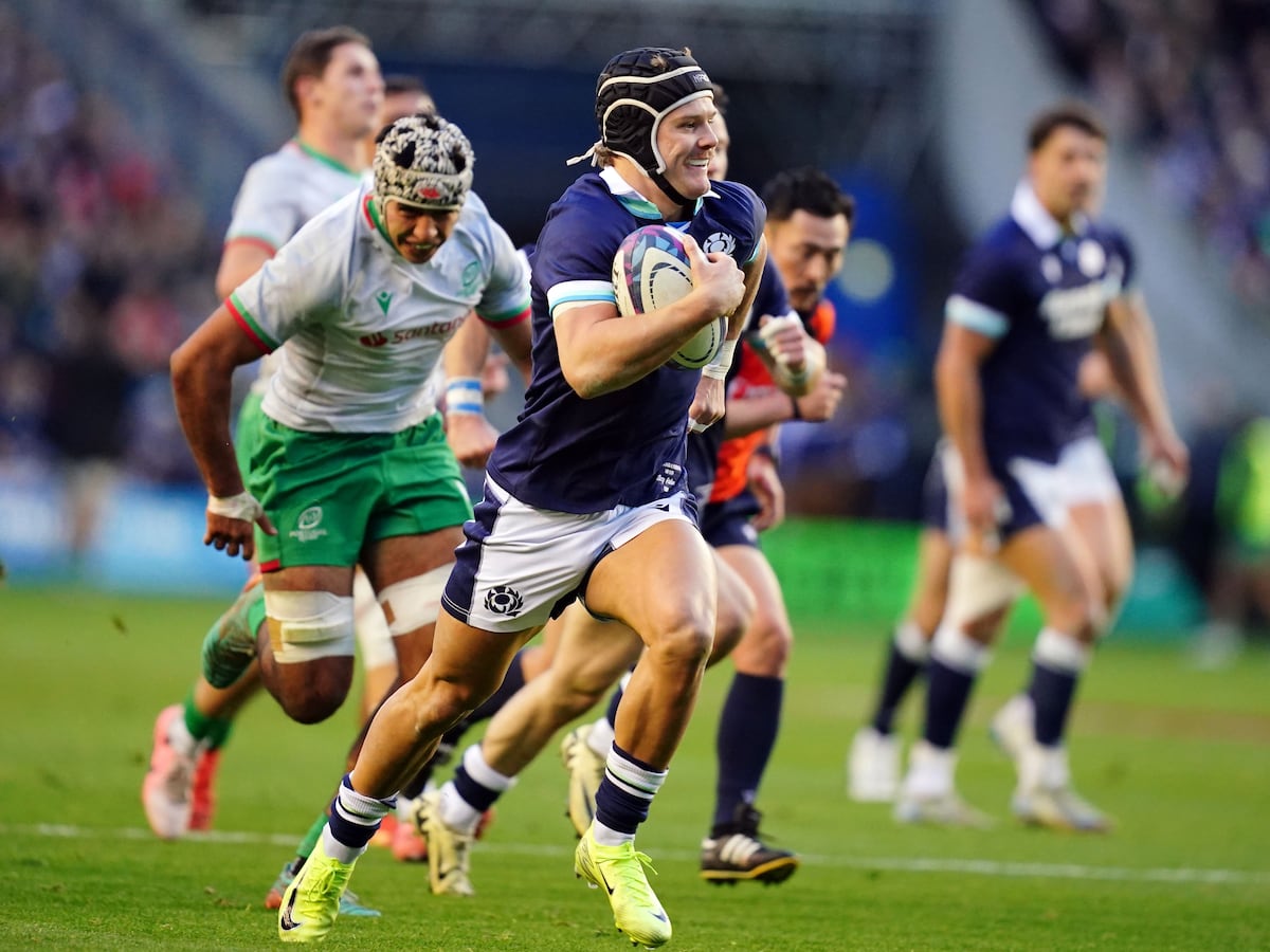 Darcy Graham equals Scotland’s try-scoring record in victory over Portugal