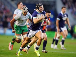 Darcy Graham races clear to score for Scotland