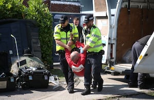 Police arrest protestors at Shenstone factory