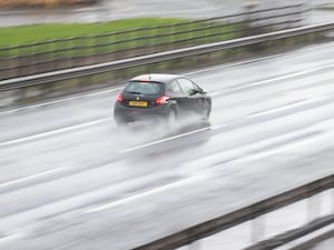 A car on the motorway