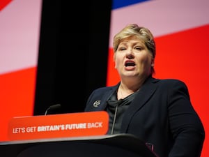 Emily Thornberry speaks during the Labour Party conference in Liverpool