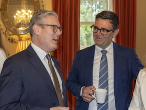 Prime Minister Sir Keir Starmer (left) and Mayor of Greater Manchester Andy Burnham, during a meeting with English regional mayors, at No 10 Downing Street