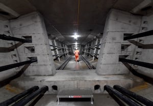 The interior of the viaduct is a sight to behold, featuring a long interior walkway