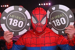 Give-it-a-go Spiderman, Matt Johnson, came to the event as his favourite superhero