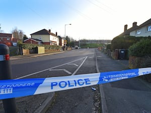 Richards Street was cordoned off after the attack