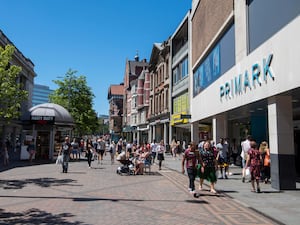 Long Row in Nottingham city centre,