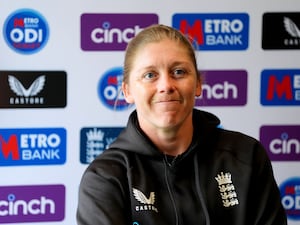 Heather Knight at a press conference