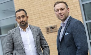 L-R: CEO Aman Chahal and CTO Robert Vass have doubled the size of the TaperedPlus sales team