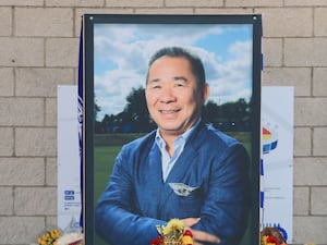 Portrait of Vichai Srivaddhanaprabha in a blue suit