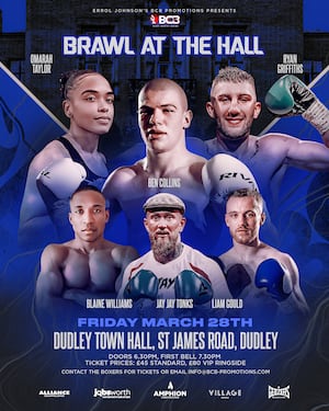 Dudley Town Hall's Brawl of the Hall billing on March 28.  MSN Images/Manjit Narotra.