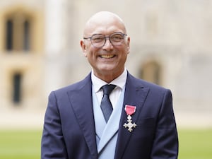 Gregg Wallace after being made an MBE at Windsor Castle