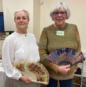 Speaker Jo Goldby with Penkridge WI President Vicky Atkins