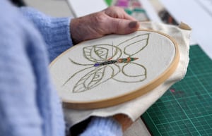 Stitchers and Skivers group at Walsall Leather Museum.