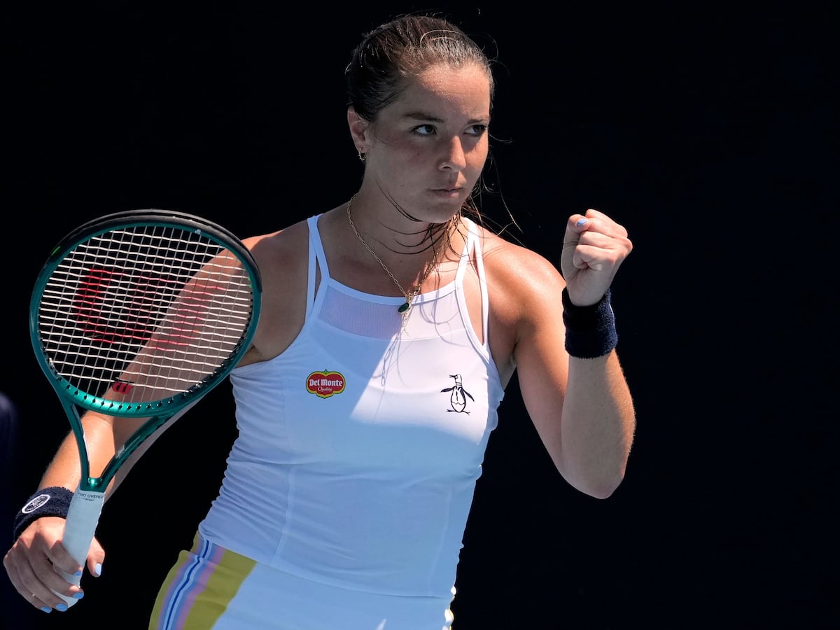 Jodie Burrage puts injury misery behind her with emotional Australian Open win