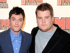 Mathew Horne (left) and James Corden at the Shockwaves NME Awards 2008 in London