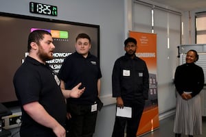 Sandwell Colleges students at a launch event for the second phase of the Sandwell Science, Engineering and Manufacturing Centre in West Bromwich