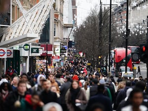 Shoppers on Oxford Street, London