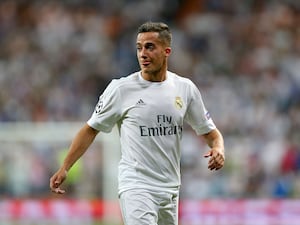 Lucas Vazquez during a previous Real Madrid-Manchester City clash