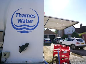 Thames water signage