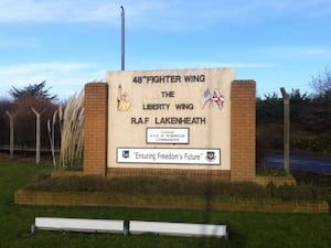 Drones were spotted flying near RAF Lakenheath in November (Emma Sword/PA)