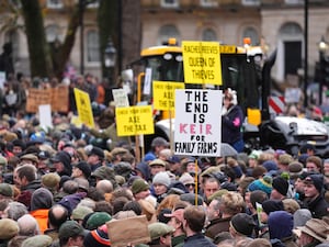 Farmers protest in central London over the changes to inheritance tax