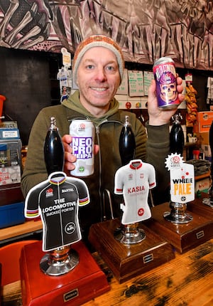 Scott Povey said a lot of the beer names were influenced by his love of cycling