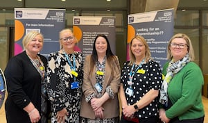 The widening participation team at Sandwell and West Birmingham NHS Trust, who organised the event