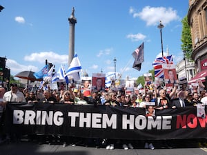 A bring the hostages home now rally